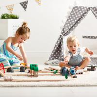 Children playing with toys