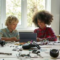 Multiracial students coding